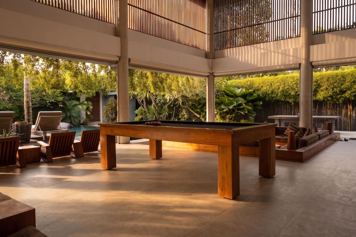 Address Bali Villa gathering space for an intimate wedding stay
